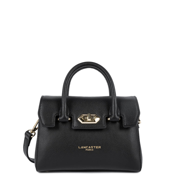 Lancaster Sac à main A rabat avec fermoir Mini Milano Cosmos Noir