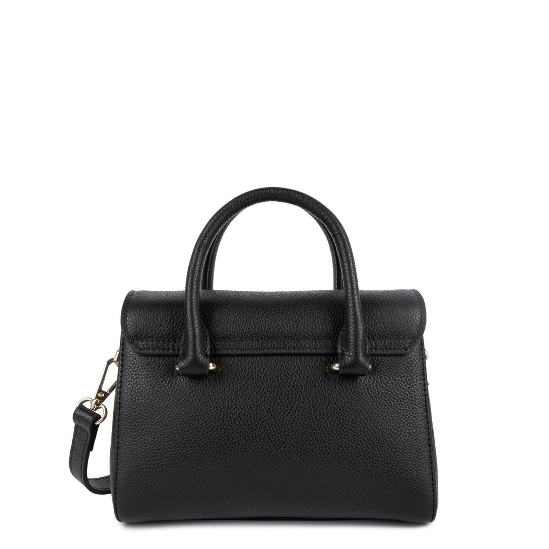 Lancaster Sac à main A rabat avec fermoir Mini Milano Cosmos Noir