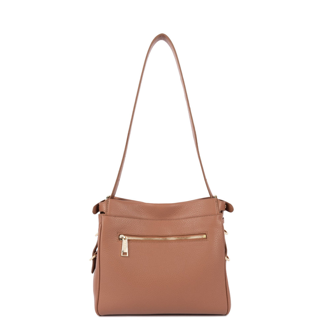 Lancaster Bolsa hobo Com fecho M Lady ROMY 572-105 Camel