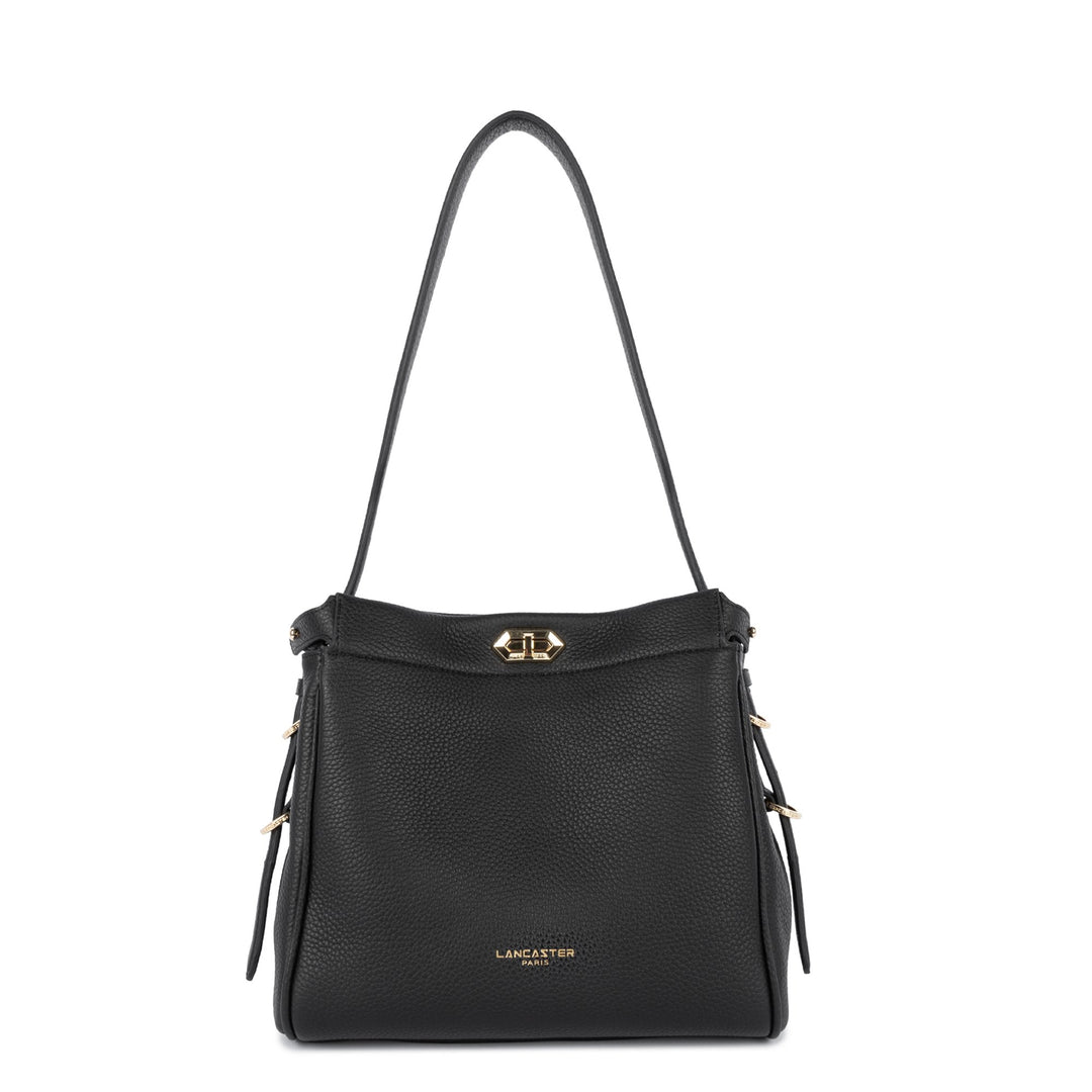 Lancaster Kabelka hobo s uzávěrem M Lady ROMY 572-105 Černá
