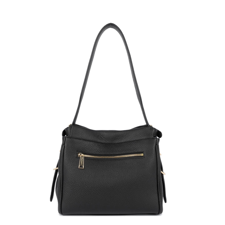 Lancaster Kabelka hobo s uzávěrem M Lady ROMY 572-105 Černá