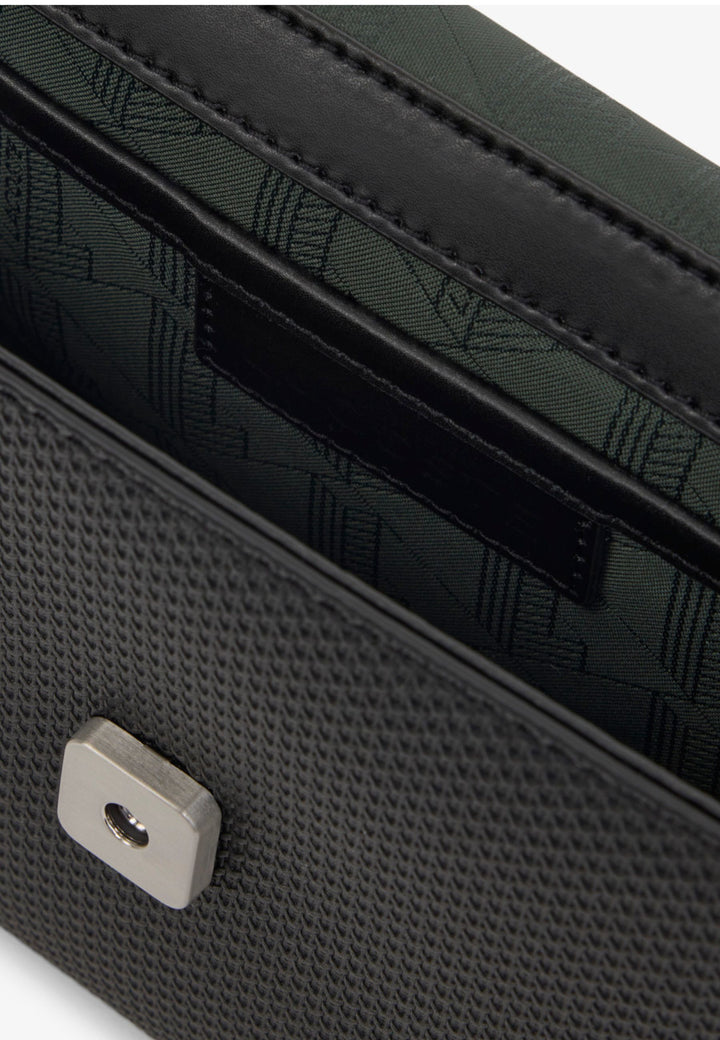 Lacoste Pečių krepšys Mini Chantaco Oda Juoda