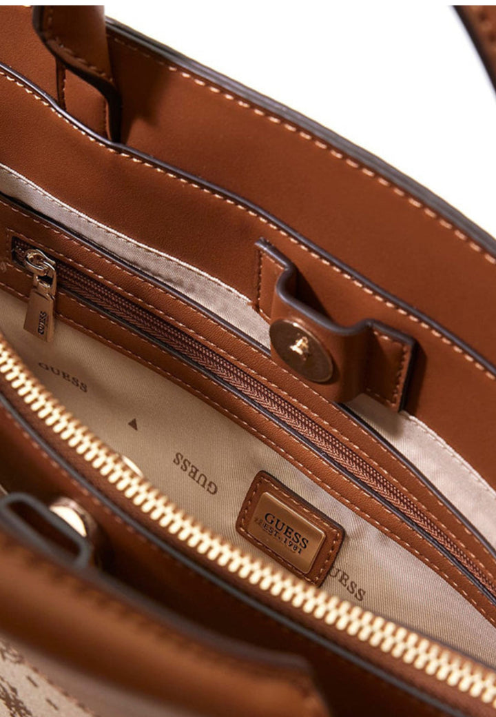 Guess torba za čez ramo Melinda Logo Tri Com Latte Logo