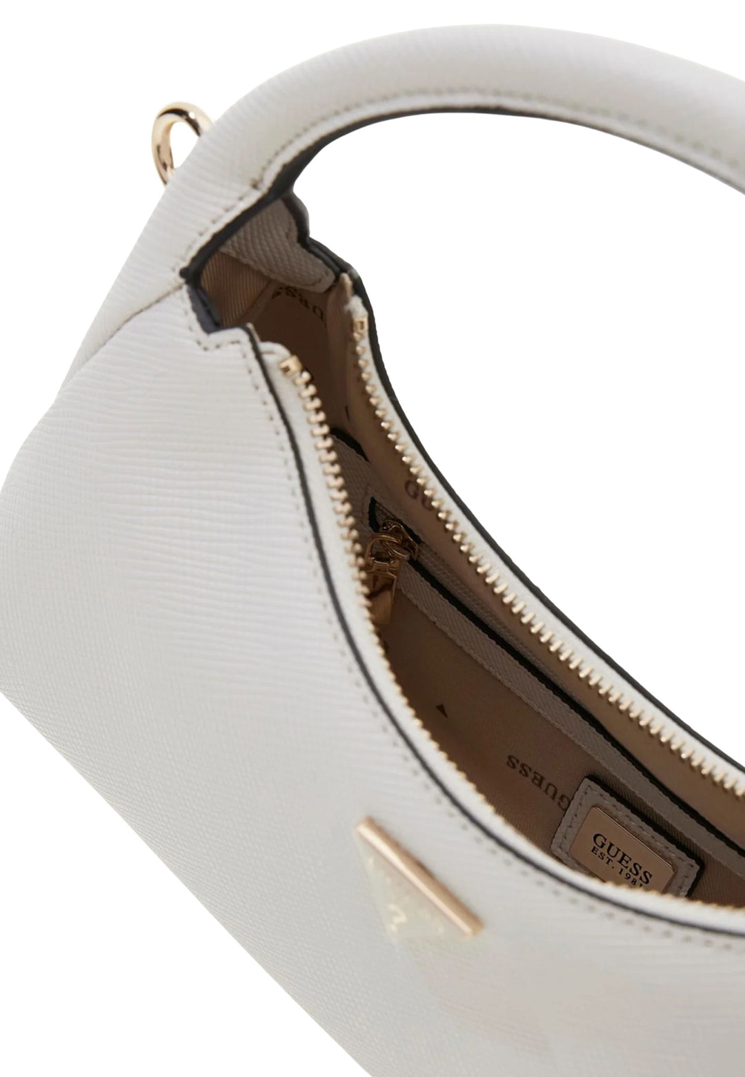 Guess Hobo-taske Gilda Mini Off White