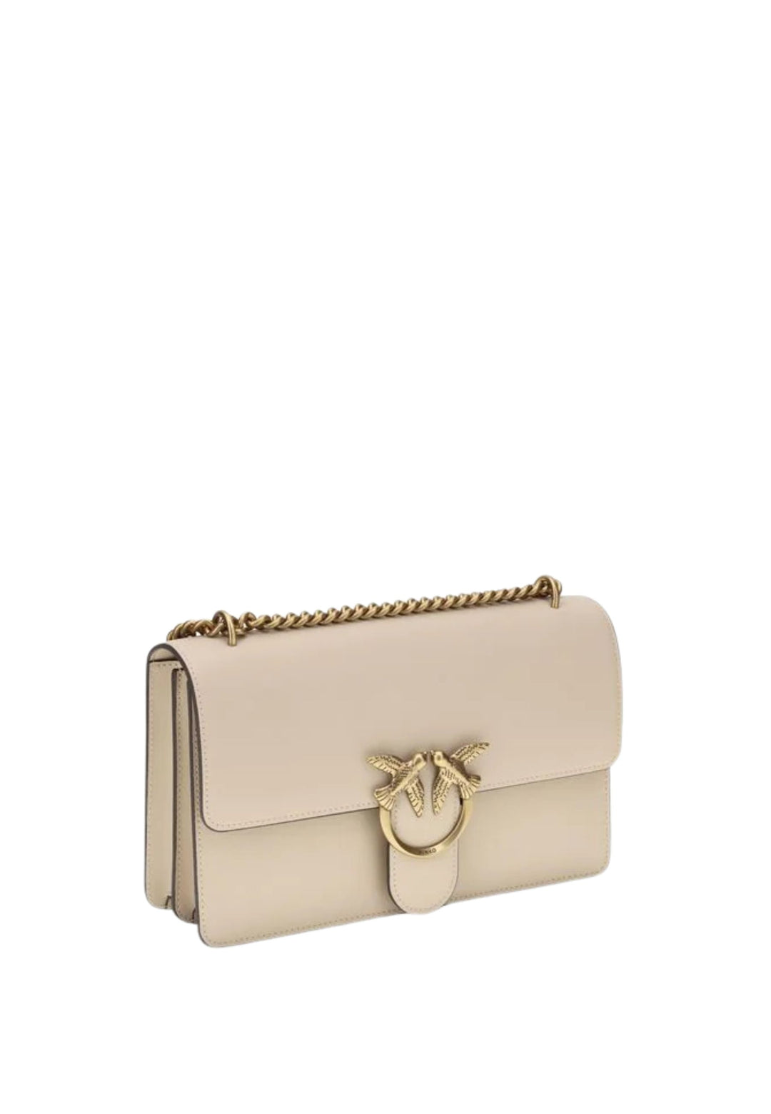 Pinko Handväskor Love One Classic Dc Vitello Se Beige
