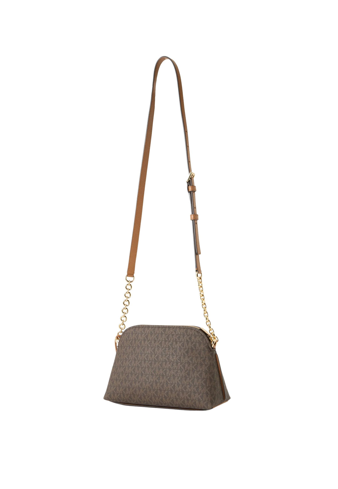 Michael Kors Sac Bandoulière Freddie Petit Dôme Marron