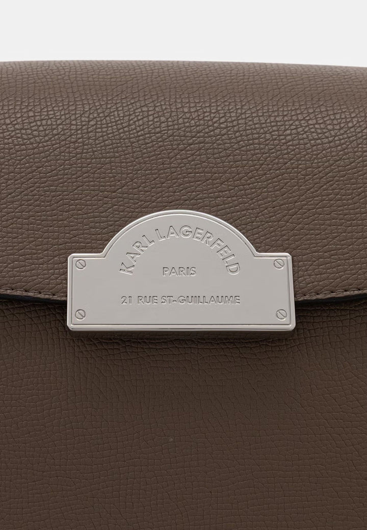 Karl Lagerfeld Kabelka přes rameno Metal Zippé Taupe