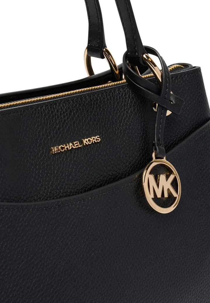 Michael Kors MAY Schoudertas Zwart Leer