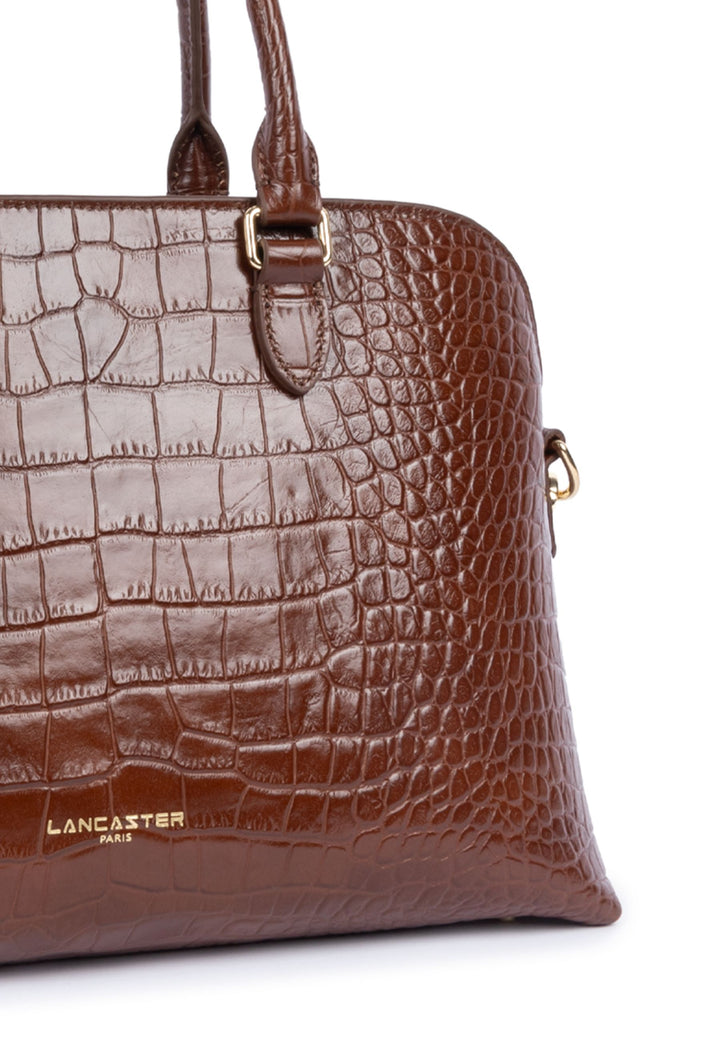 Lancaster Bolsa meia lua com zíper L Exo 524-114 Castanho