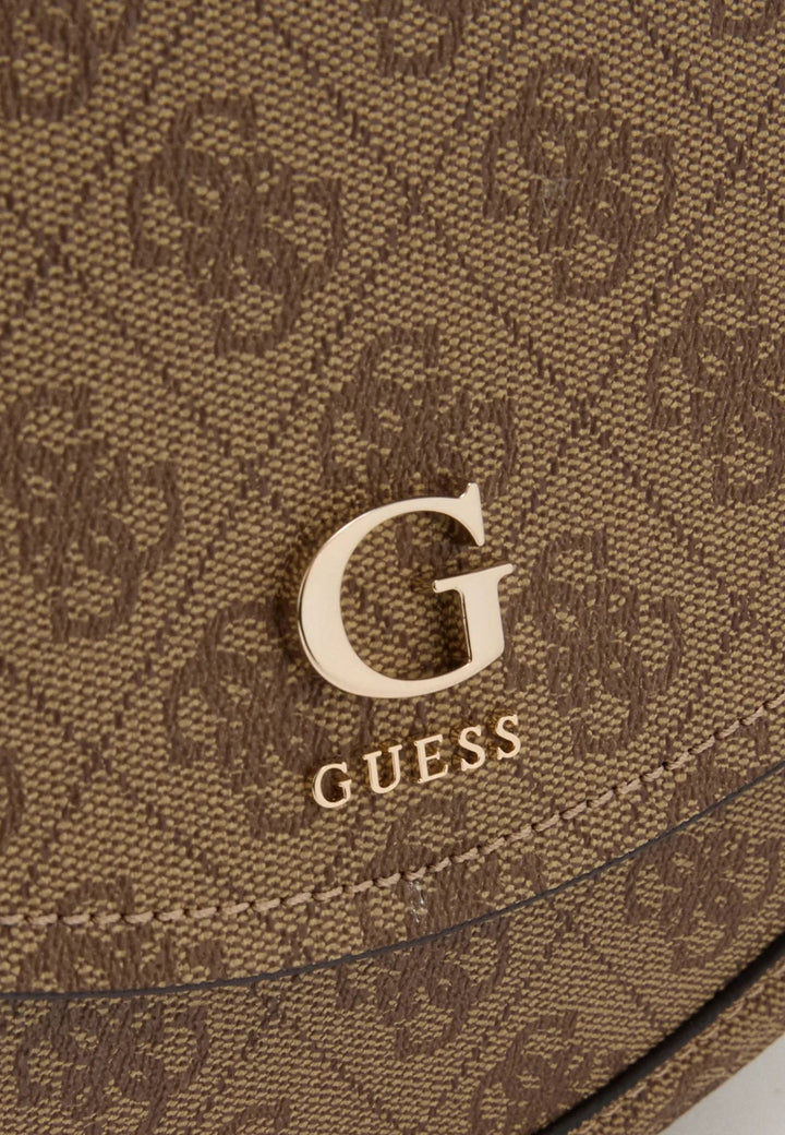 Guess Beutel mat Klapp Coleen Monogramme Latte Logo II