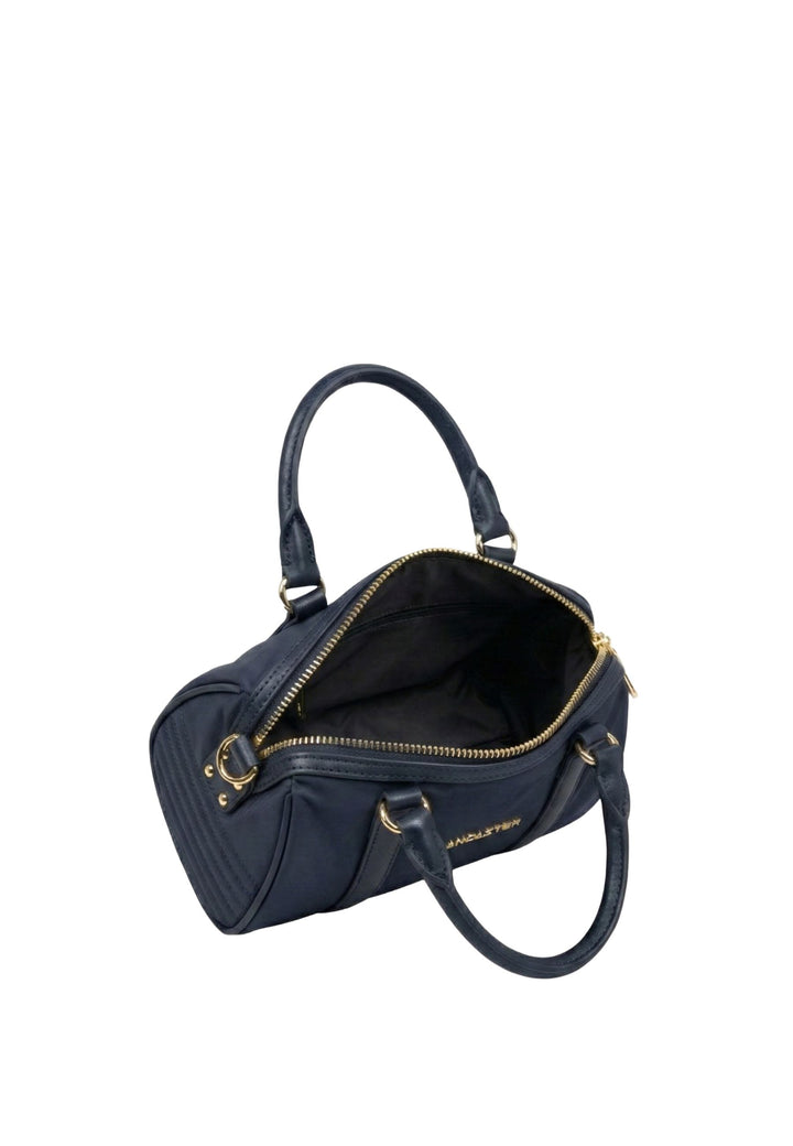Lancaster Borsa a cilindro con zip S Basic Ana Blu Scuro