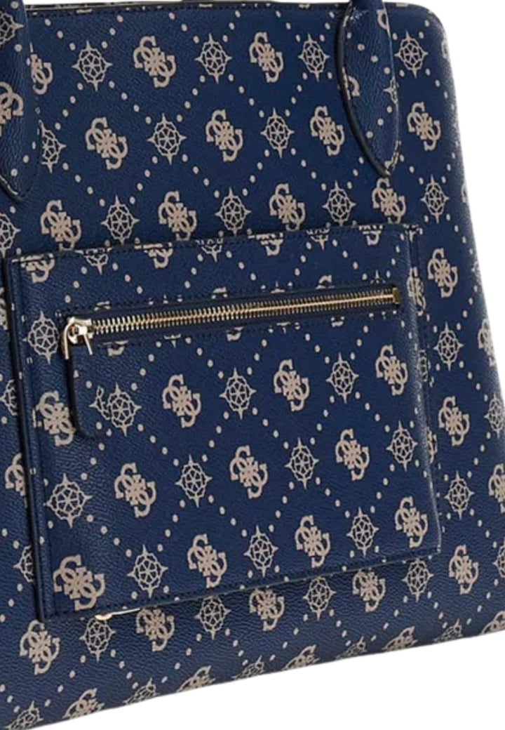 Guess Sac Voyage Patsie Tote Navy Logo