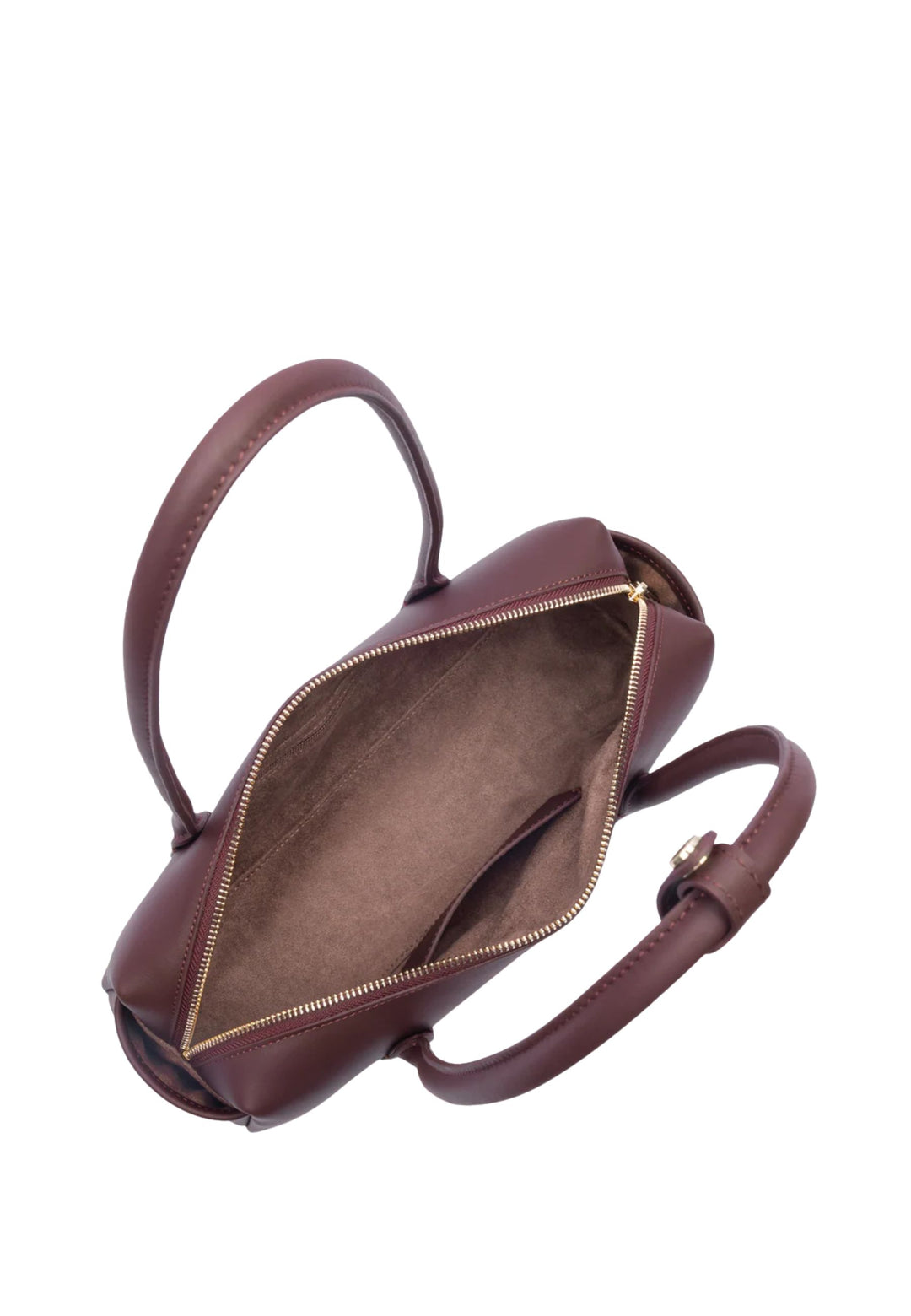 Lancaster Mala trotteur com fecho Donna Cube Bordeaux Escuro
