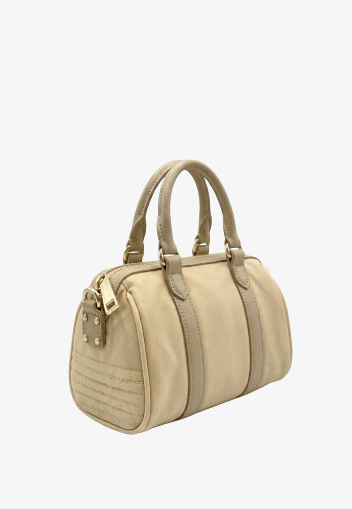 Lancaster Borsa a cilindro con zip S Basic Ana Beige