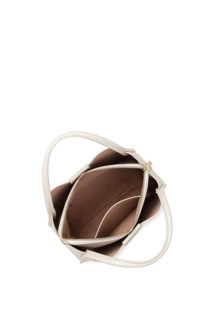 Lancaster Handtasche Magnetisch M Ida Double Ecru - In - Beige