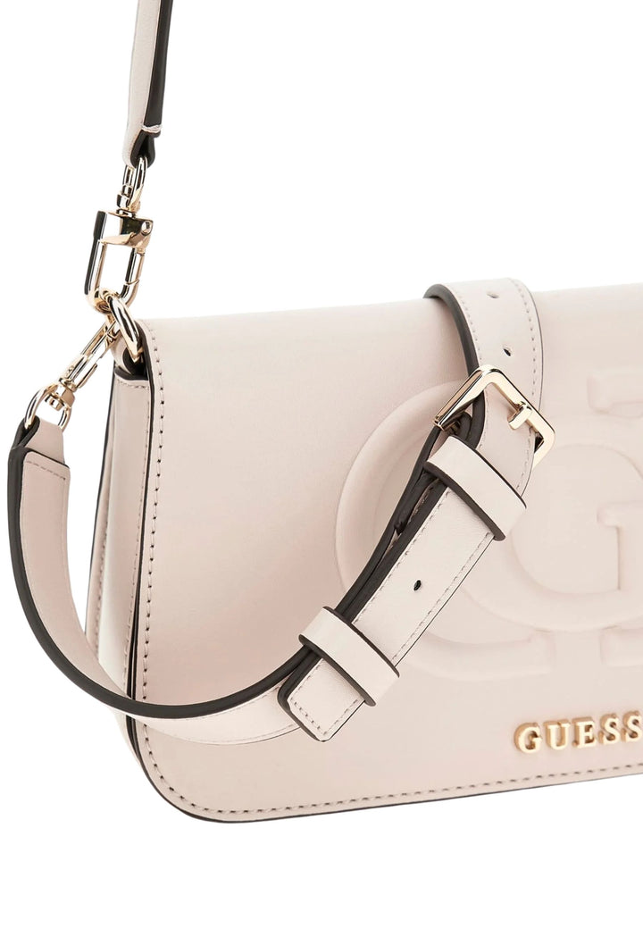 Guess Eco Mietta Sml Socie Crossbody Bag Stone