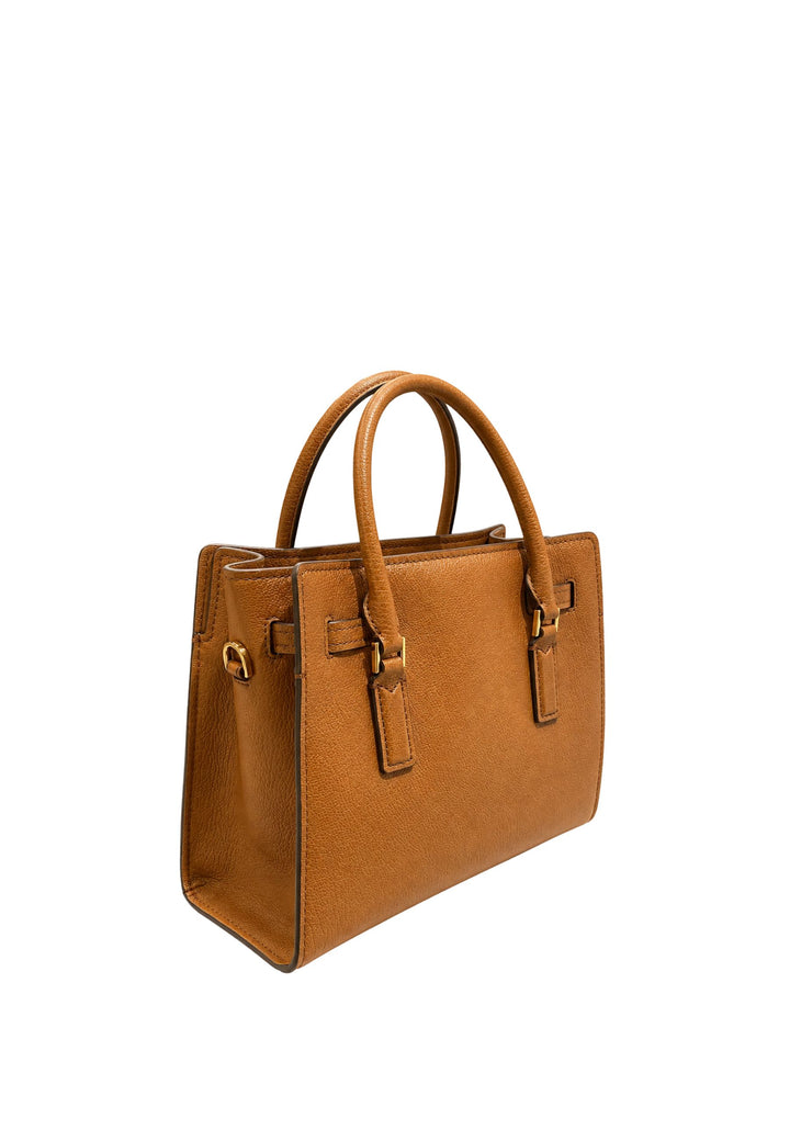 Michael Kors Hamilton Håndtaske i brunt læder
