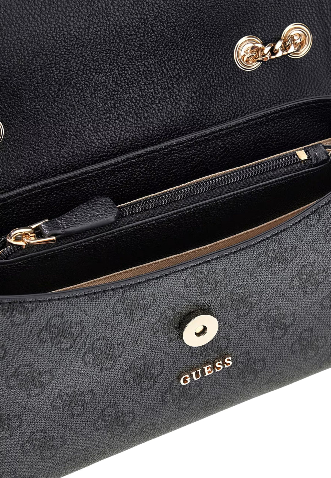 Guess Taske med klap Lindsey Kul logo