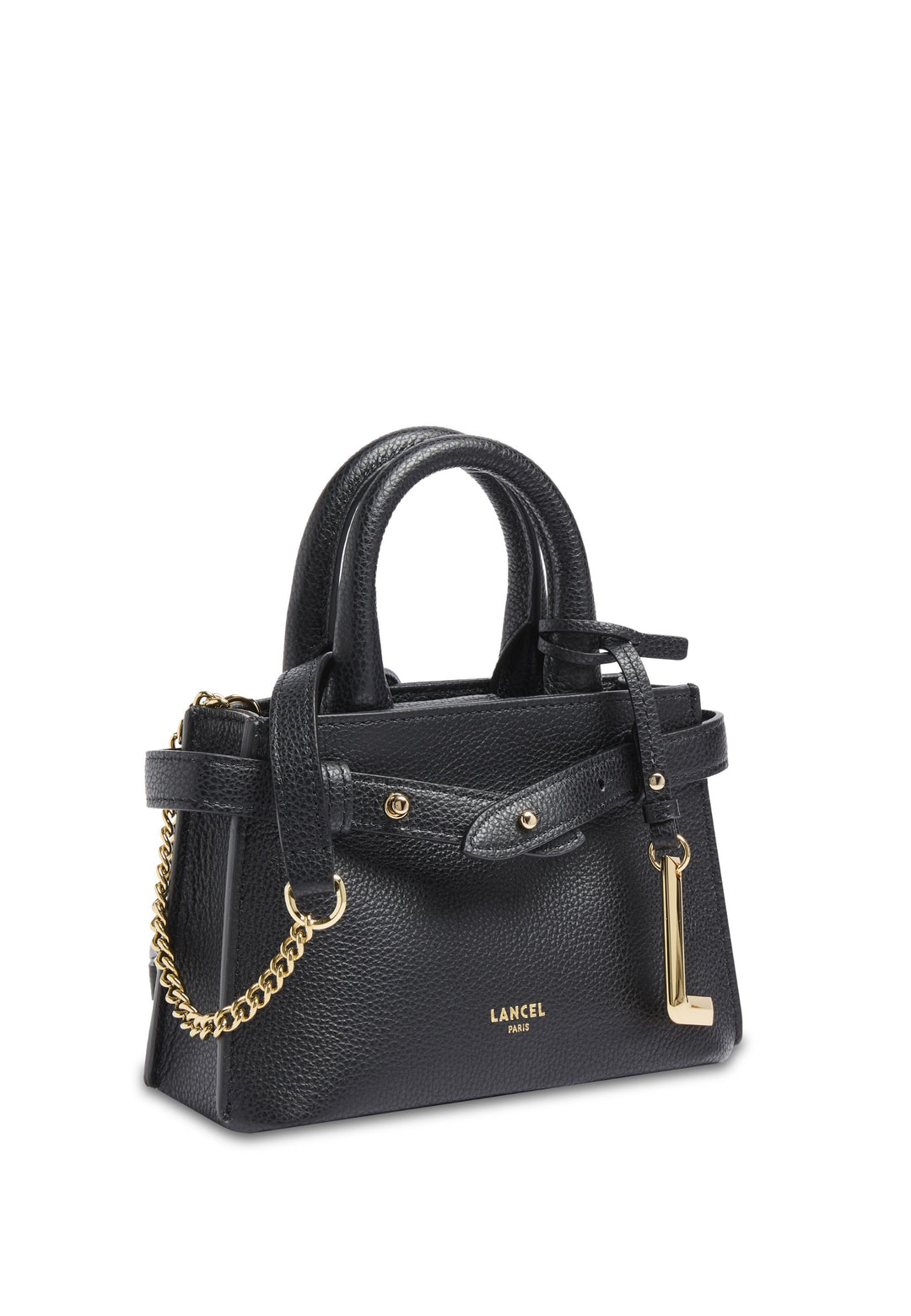 Lancel Faubourg Mini Carryall Geantă Piele Negru