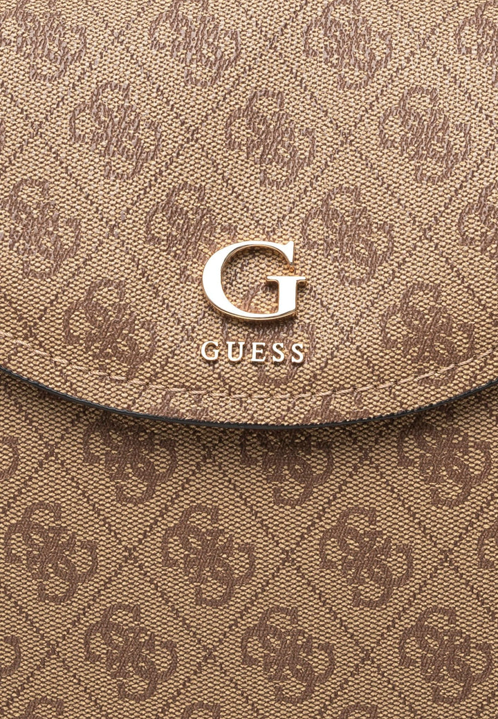 Guess Beutel mat Klapp Coleen Monogramme Latte Logo