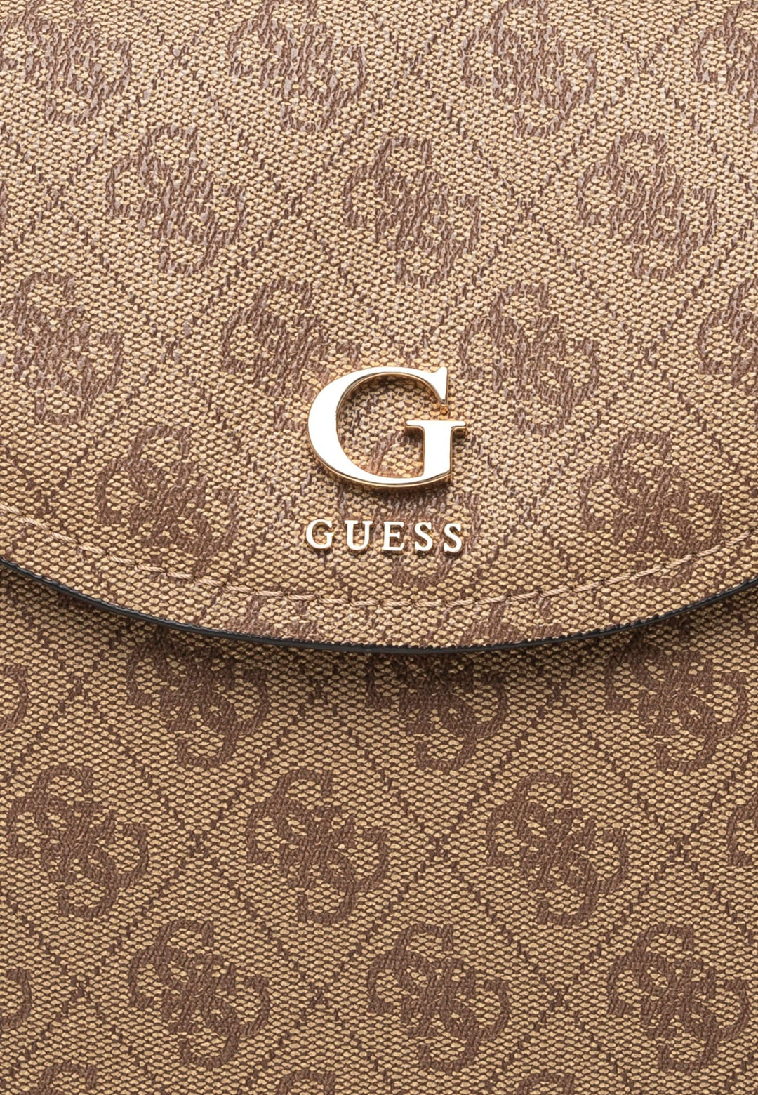 Guess Beutel mat Klapp Coleen Monogramme Latte Logo