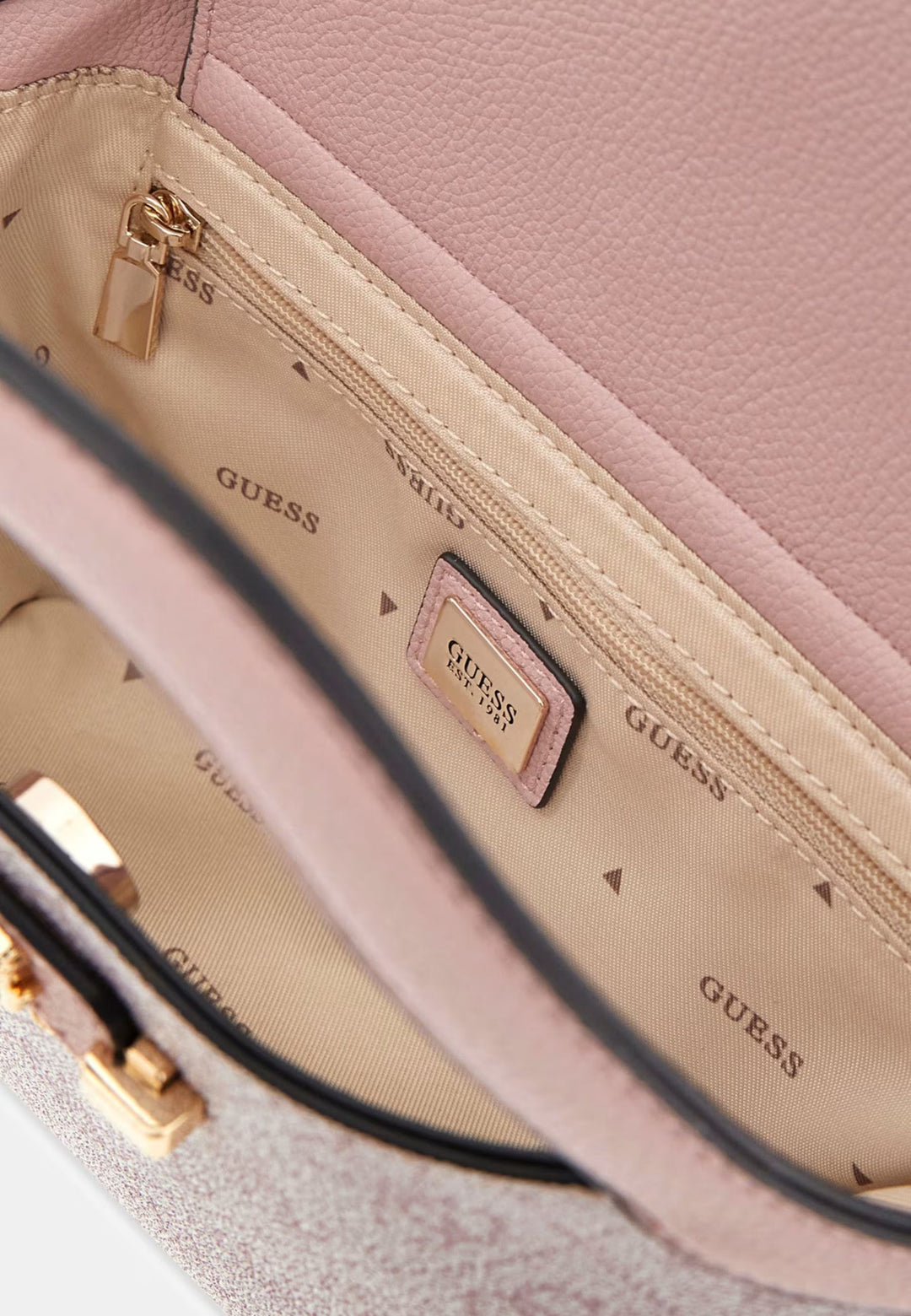 Guess Shopper-Beutel Lindsey Mini Orchid Logo