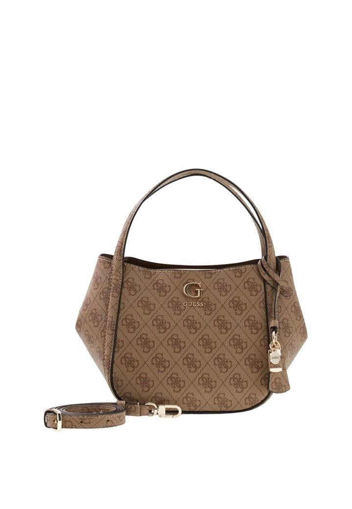 Guess Kabelka Coleen Petit Monogramme Latte Logo