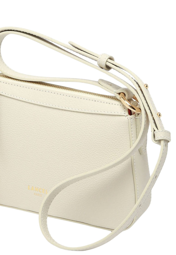 Mini Borsa con manico superiore LANCEL Faubourg Con zip Neige