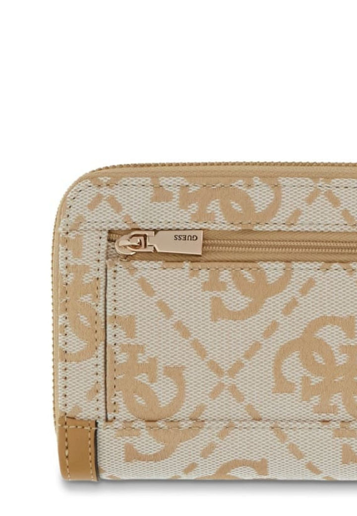 Guess Rejse tegnebog / Tegnebog Audrey Grand Monogramme Beige