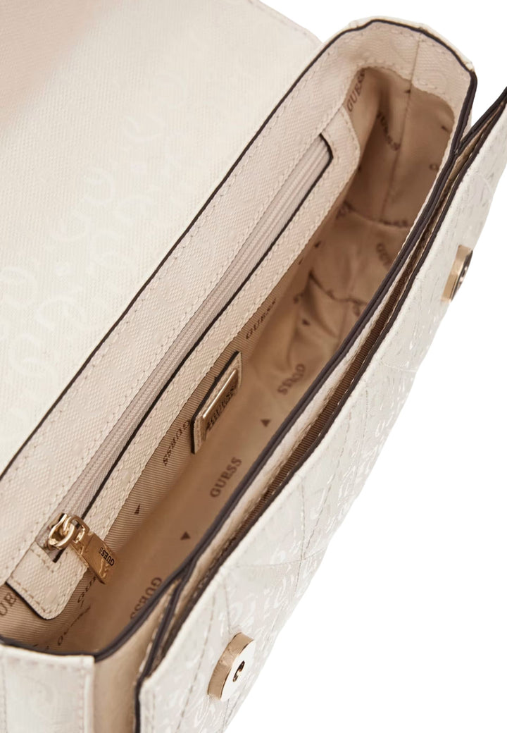 Guess Schëllerbeutel Betula Satchel Off White