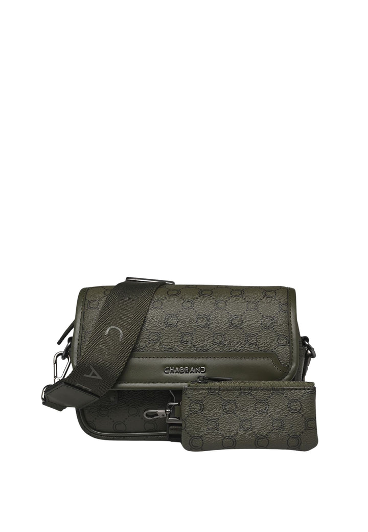 Chabrand Mini Satchel Bag Canvas with Leather Trim - Olive