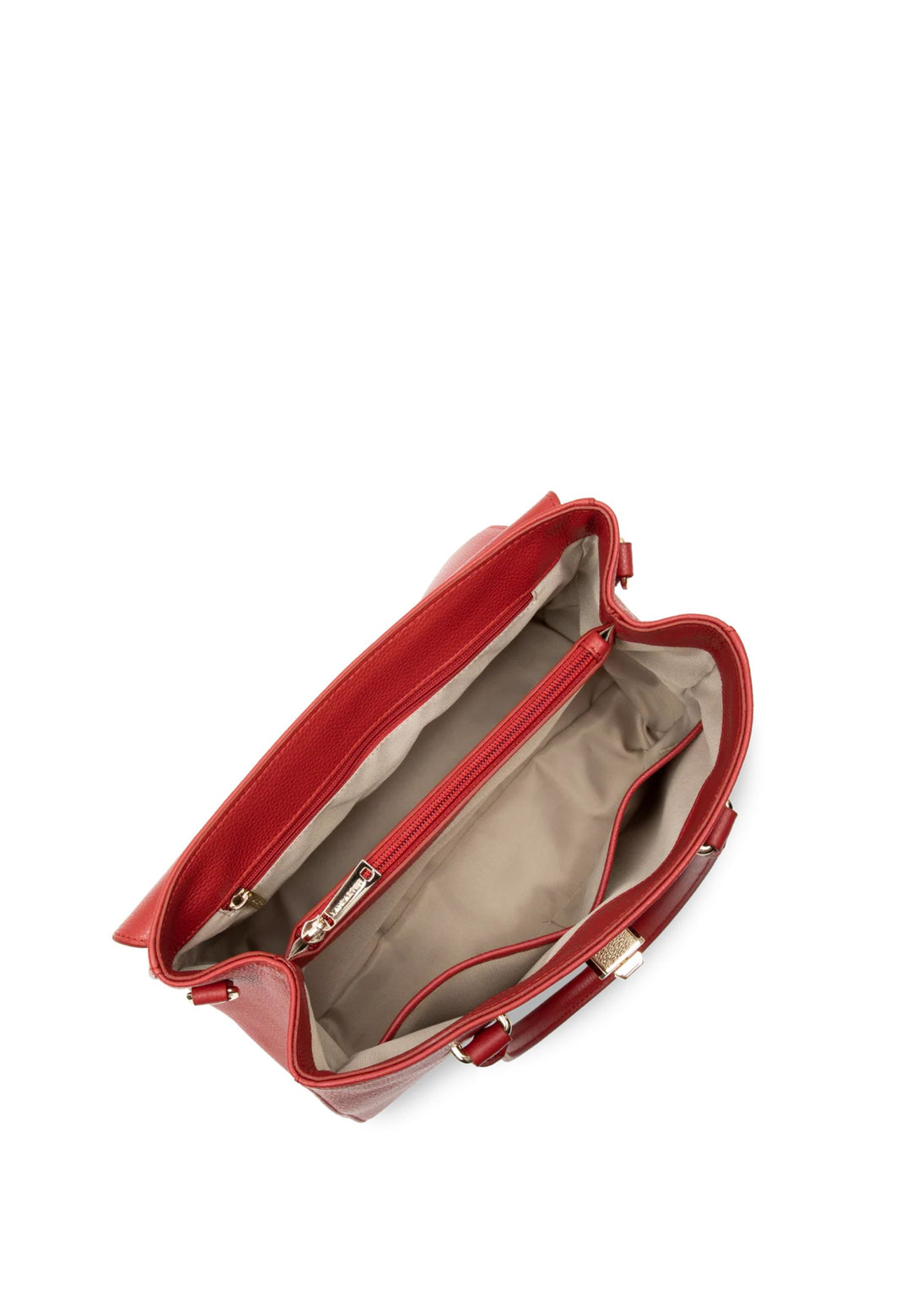 Lancaster Milano Cosmos Red Leather Flap Bag