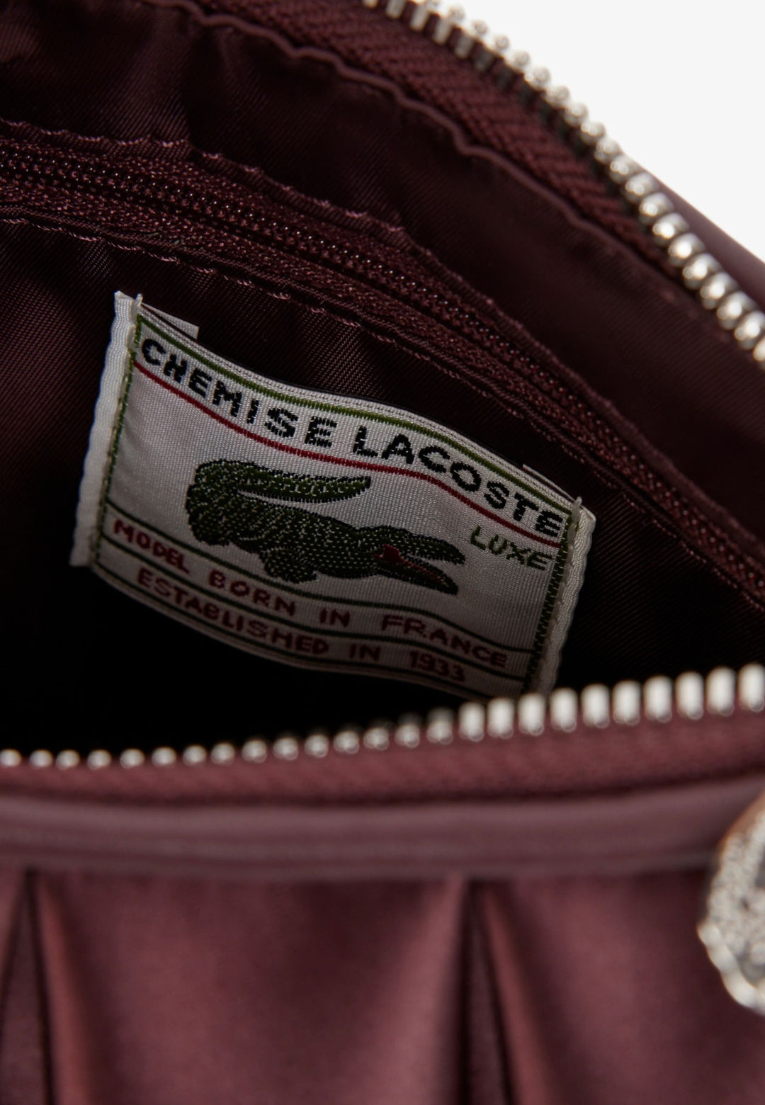 Lacoste Petit sac à main satin Lenglen Oxalis