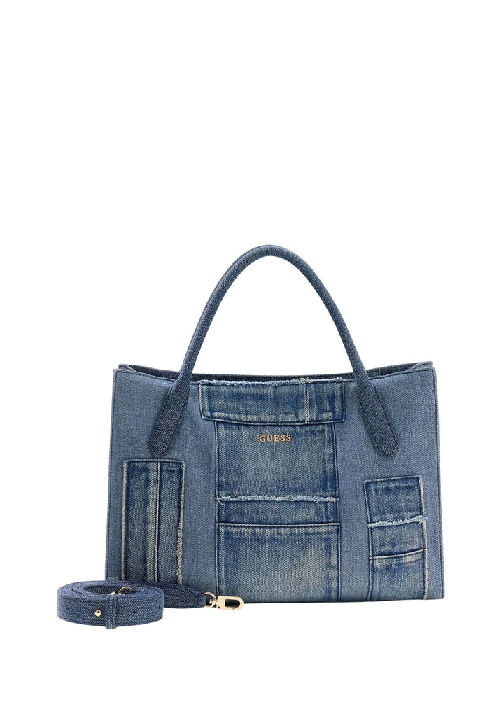 Guess Cabas Jodi Tote Denim Multi
