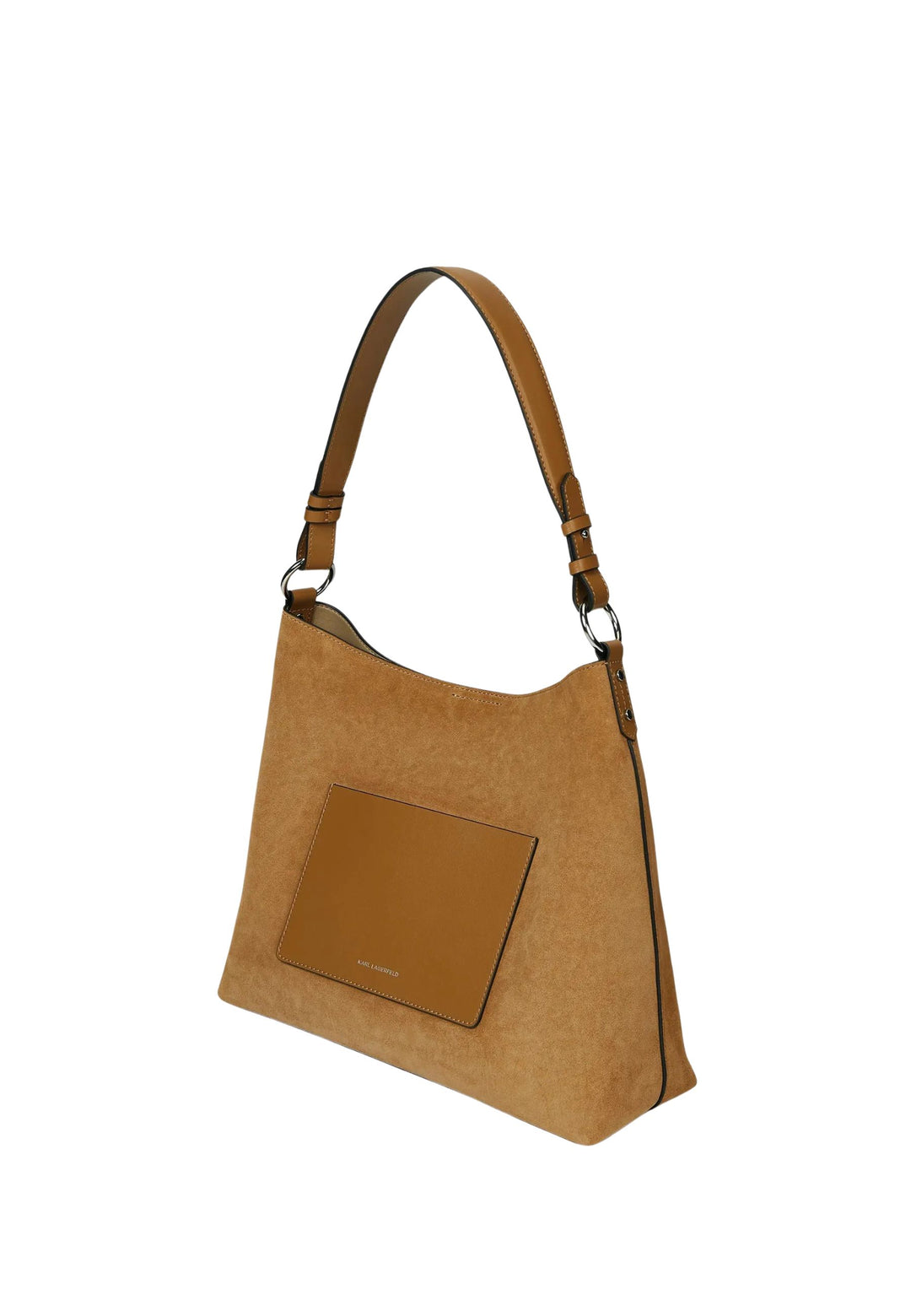 Karl Lagerfeld Hobo-Tasche aus Wildleder in Karamell