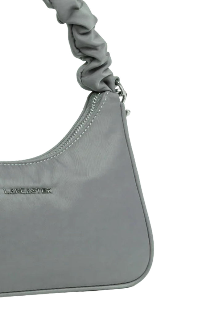 Lancaster Bolsa de ombro com zíper S Basic Chouchou 510-68 Cinza Cimento