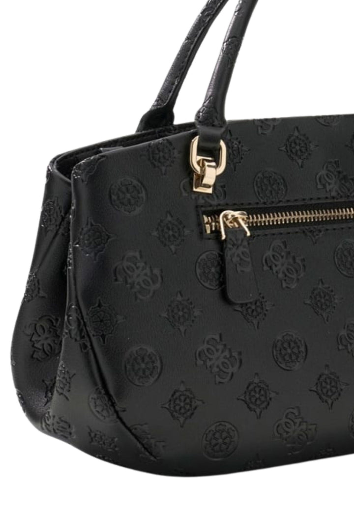 Guess Sac à Main Carmella 3 Compartiments Black Logo