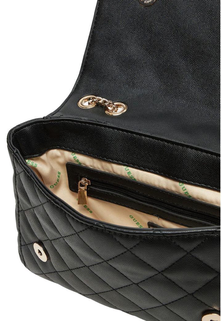 Borsa a tracolla Guess Eco Carly Girlfriend Nero