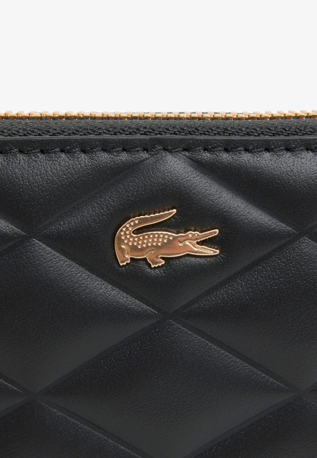 Lacoste Compagnon/Portefeuille Crocodelle Cuir Noir