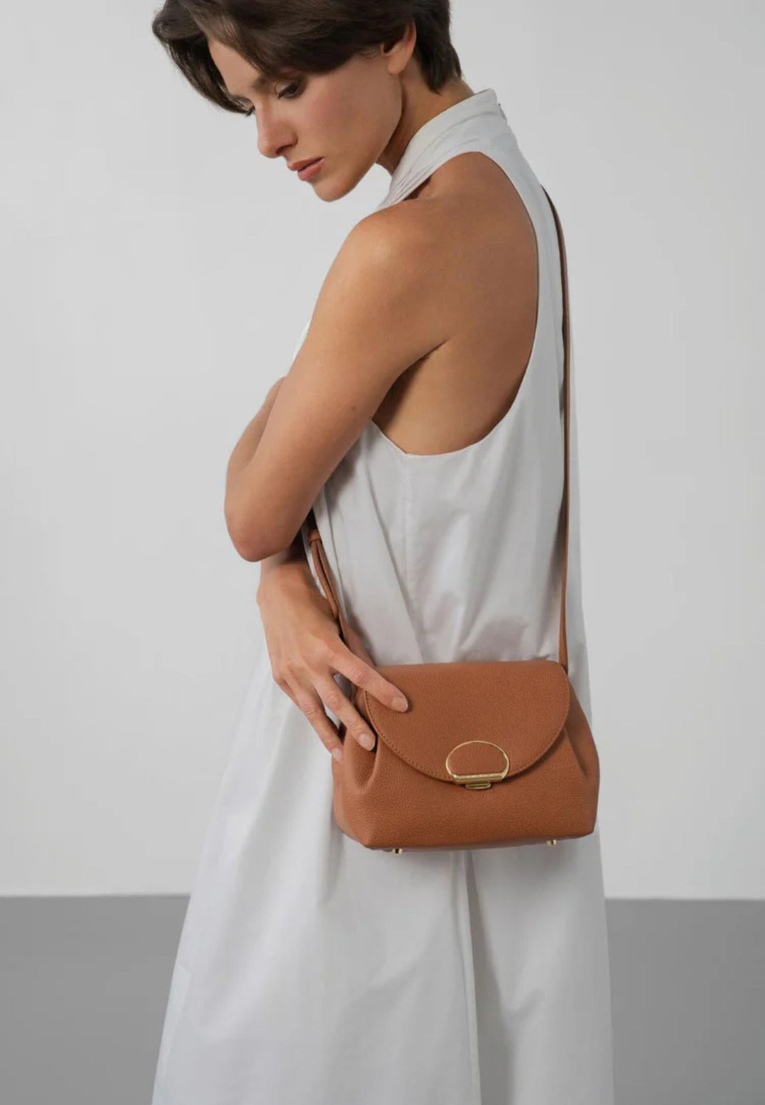 Lancaster Sac trotteur A rabat avec fermoir S Milano Pia Gold