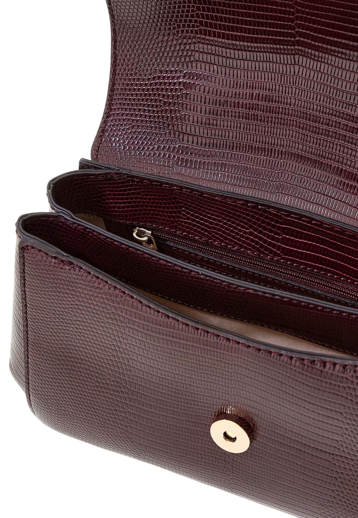Guess Borsa a tracolla Melinda Triple Comp Burgundy