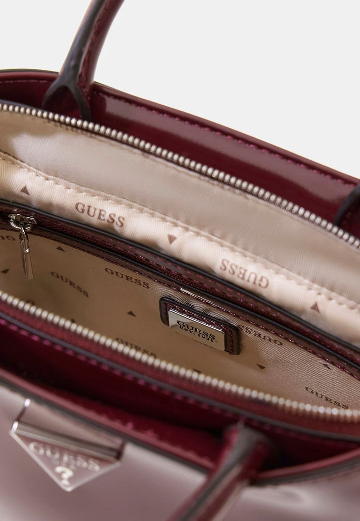 Guess Handtaschen Karnilla Logo Bucket Latte Logo/Braun