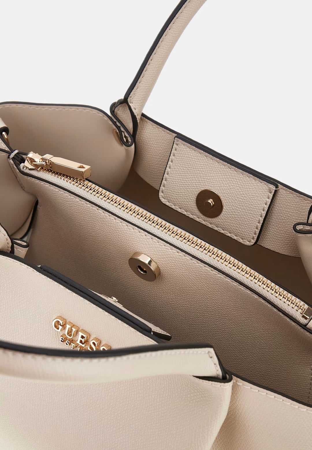 Guess Handtasch Noelle Off White