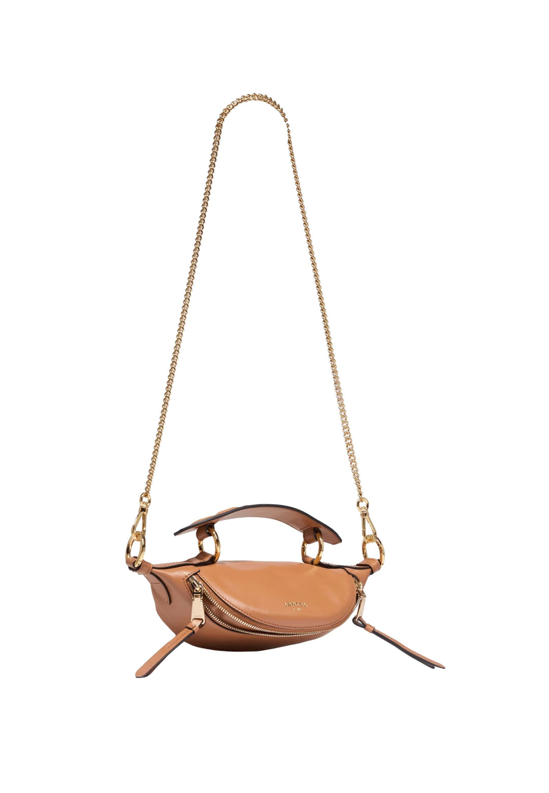 Lancel Mini Origami-håndtaske i kamelfarve til kvinder A1252620TU