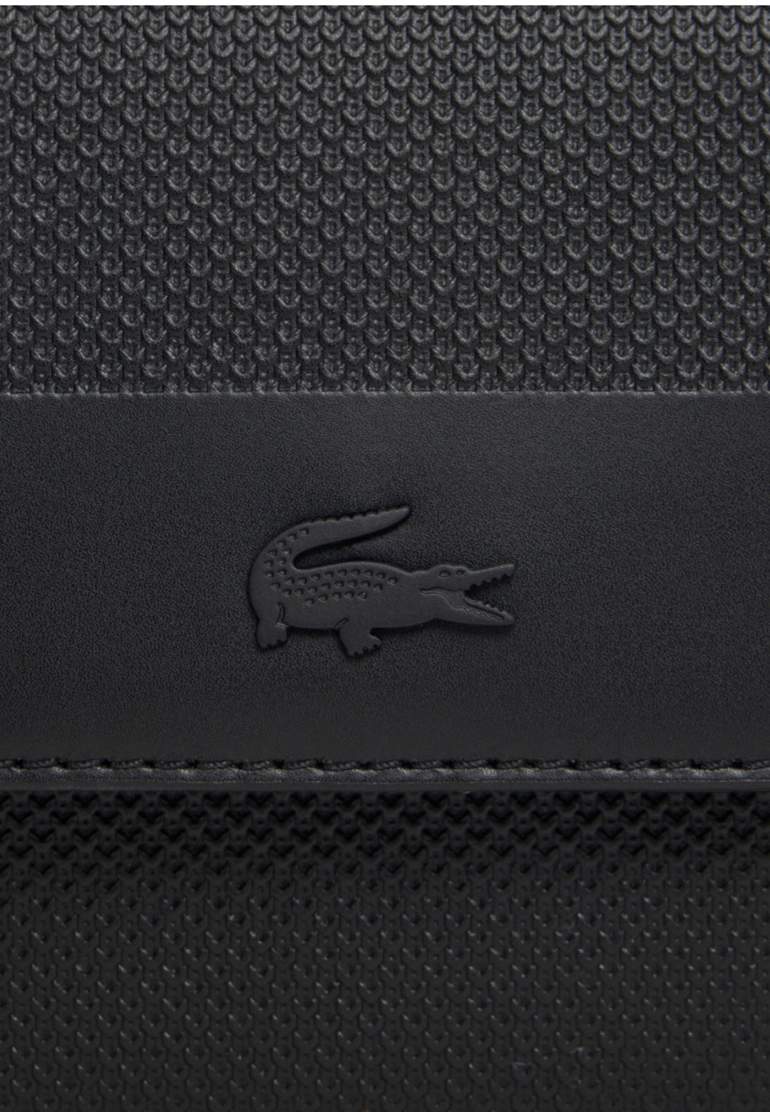 Lacoste Pečių krepšys Mini Chantaco Oda Juoda