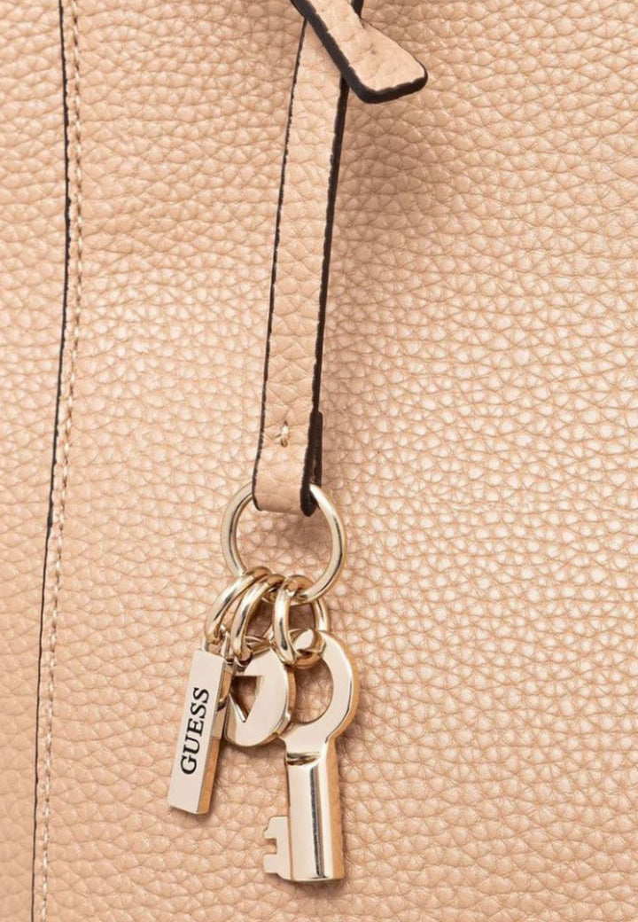 Borsa a tracolla Guess Anadela 3 scomparti Beige