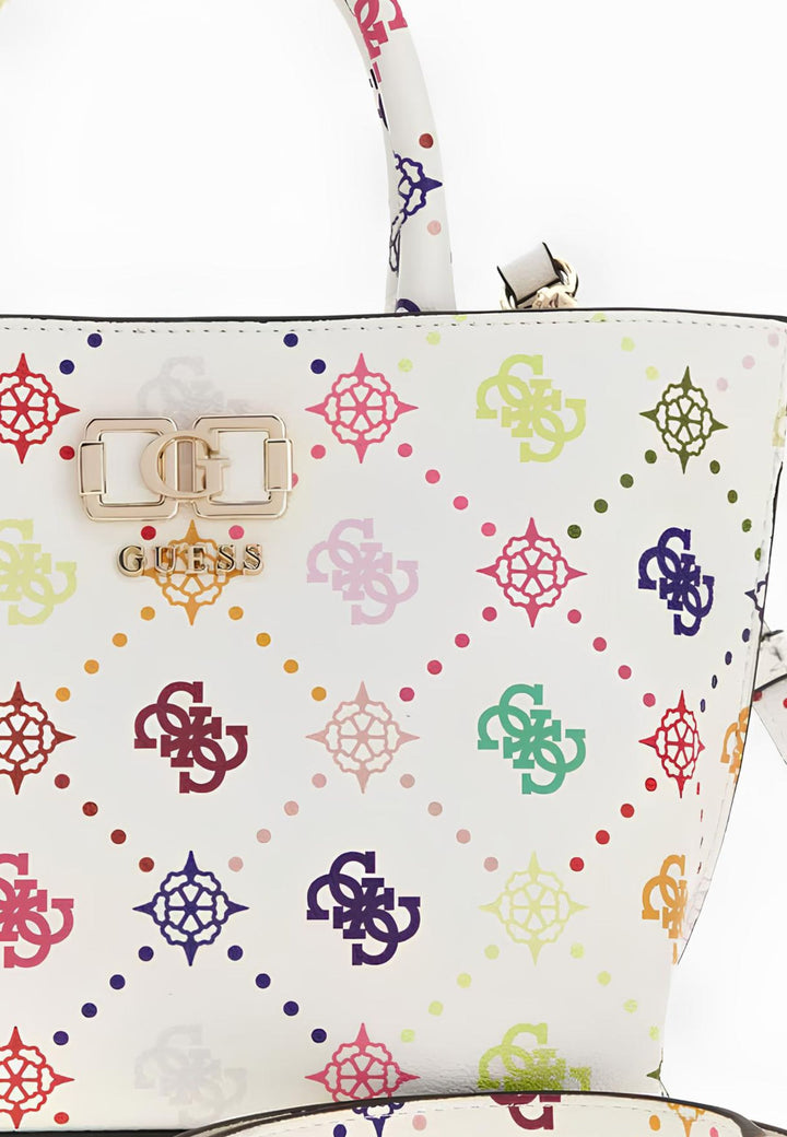 Guess Borsa a tracolla Emelie Logo Top Zip Multi Logo
