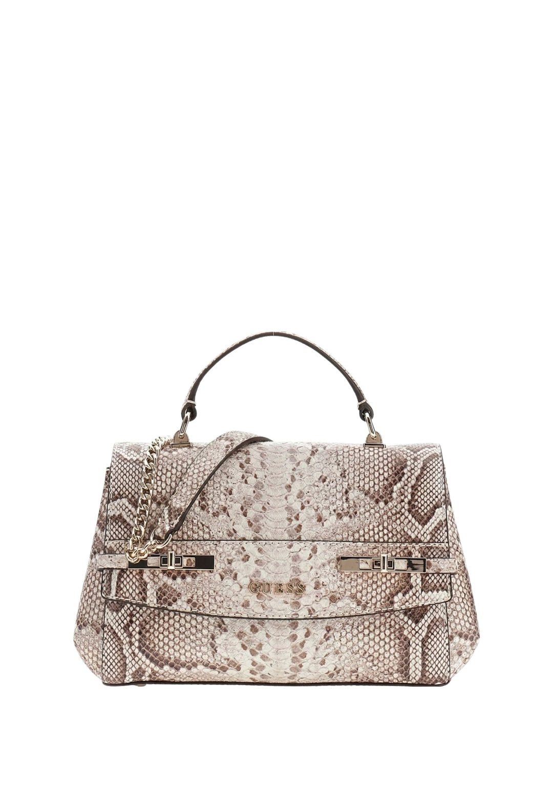 Guess Torba na ramię Melinda Triple Comp Natural