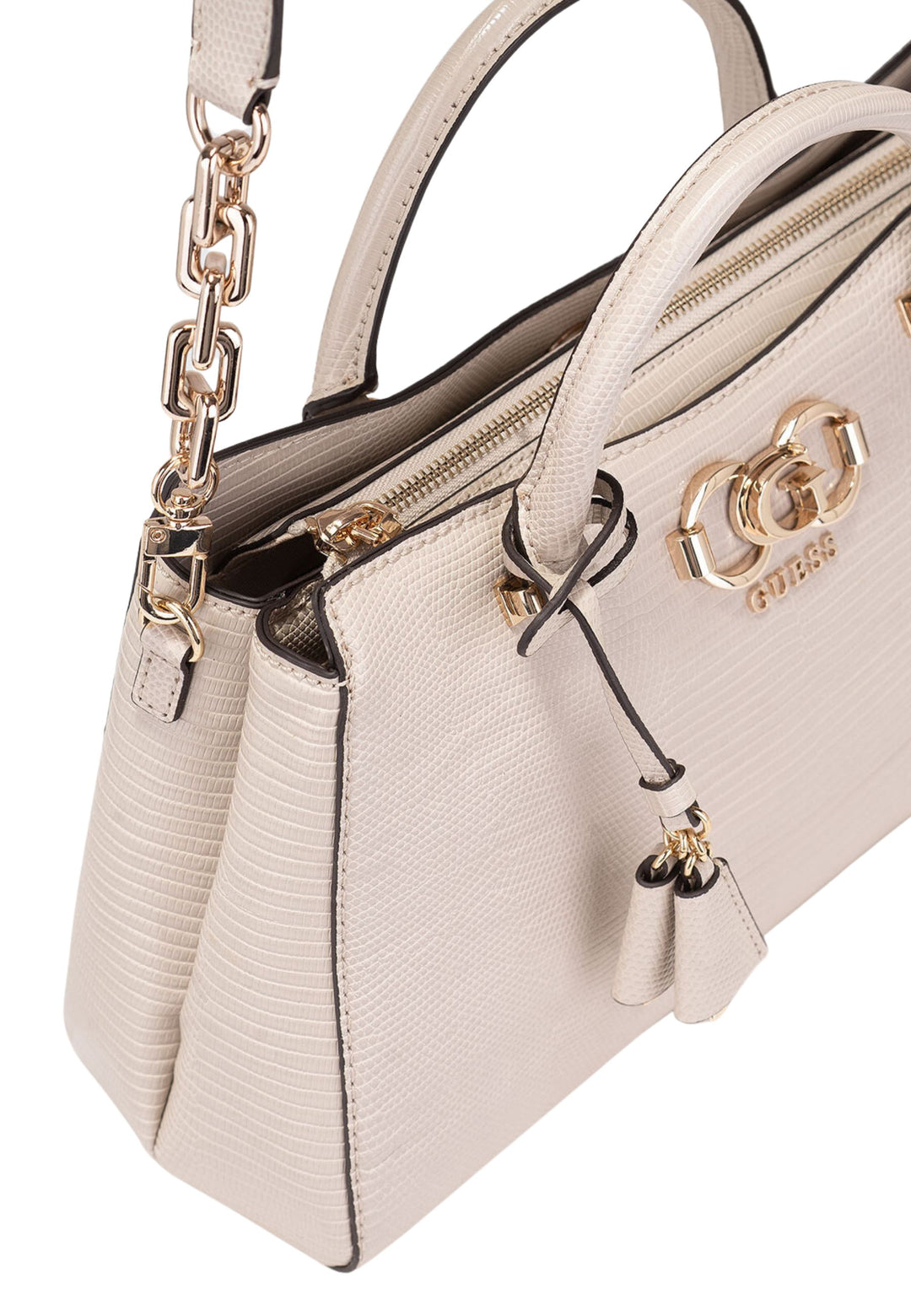 Guess Umhängentasche Anadela 3 Comp Satch Taupe KG962406