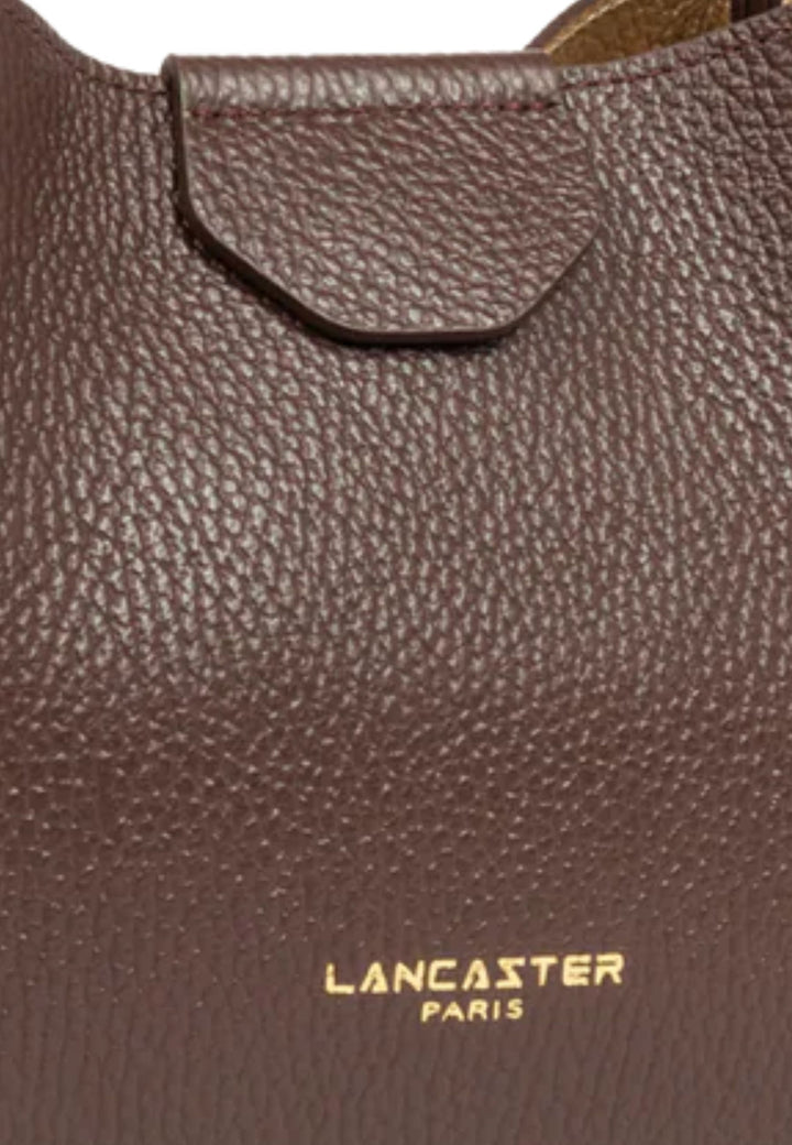 Lancaster Sac à main Aimantée S Ida Double Marron - In - Or Pâle